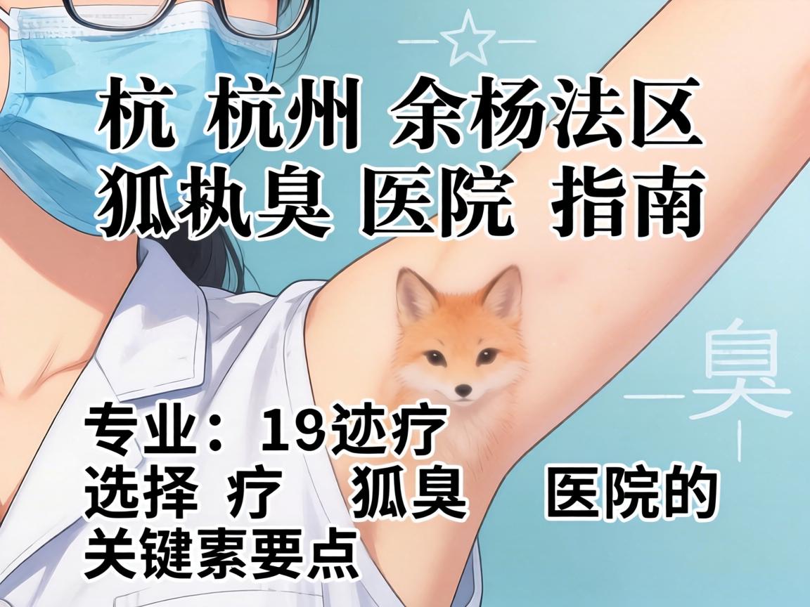 杭州余杭区狐臭医院指南，专业选择狐臭医院的关键要点