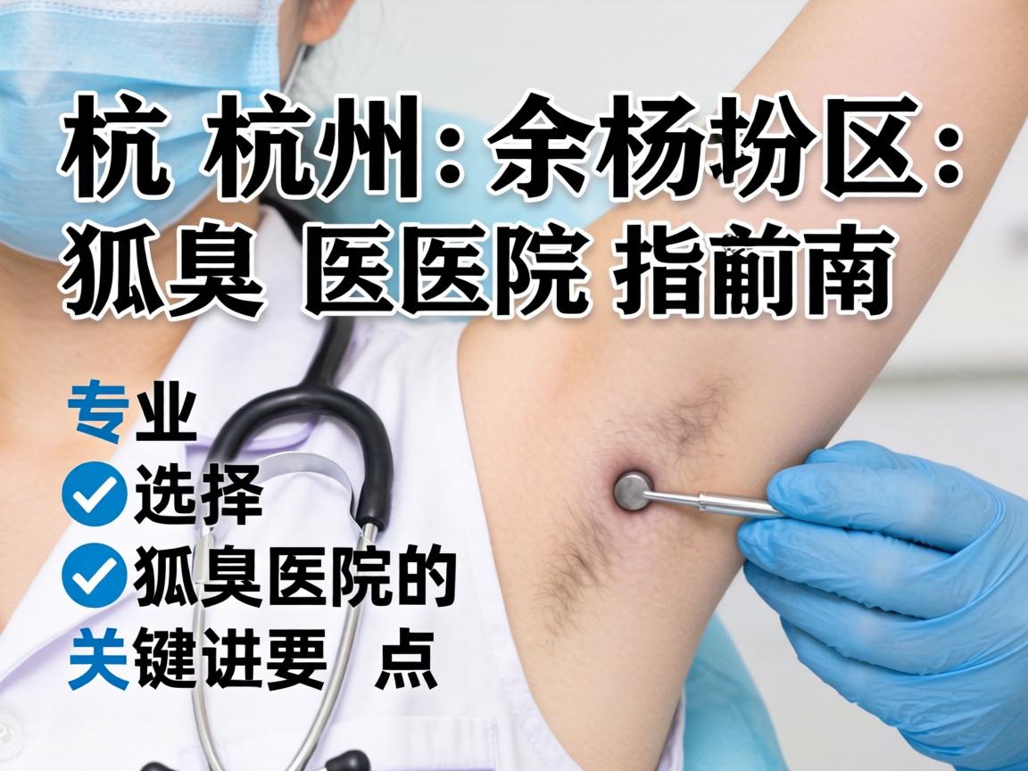 杭州余杭区狐臭医院指南，专业选择狐臭医院的关键要点