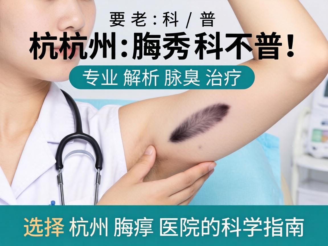 杭州腋秀科普，专业解析腋臭治疗，选择杭州腋臭医院的科学指南