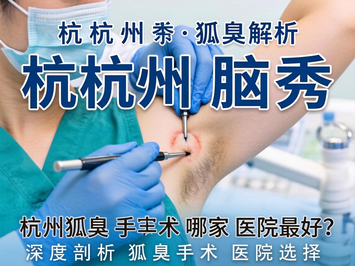 杭州腋秀解析，杭州狐臭手术哪家医院最好？深度剖析狐臭手术医院选择