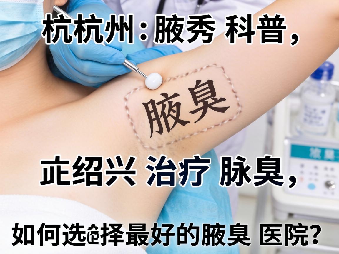 杭州腋秀科普，在绍兴治疗腋臭，如何选择最好的腋臭医院？