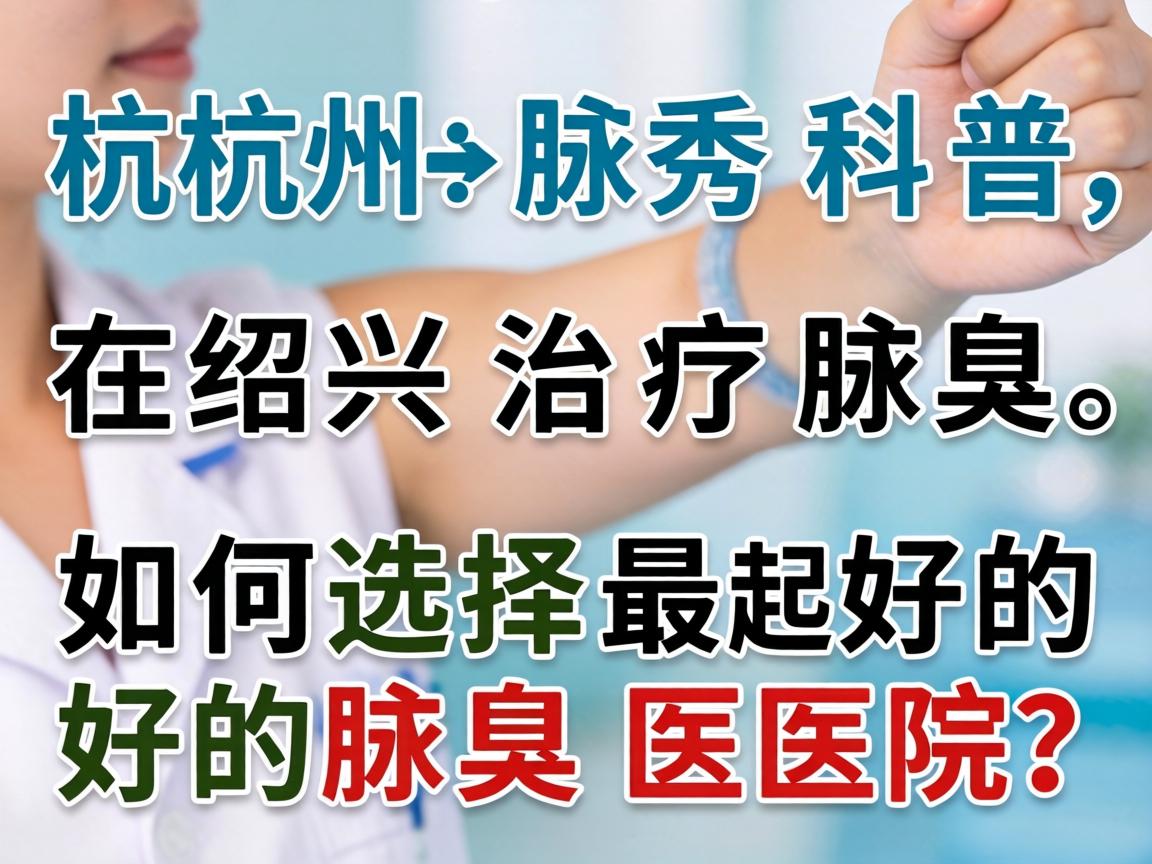 杭州腋秀科普，在绍兴治疗腋臭，如何选择最好的腋臭医院？