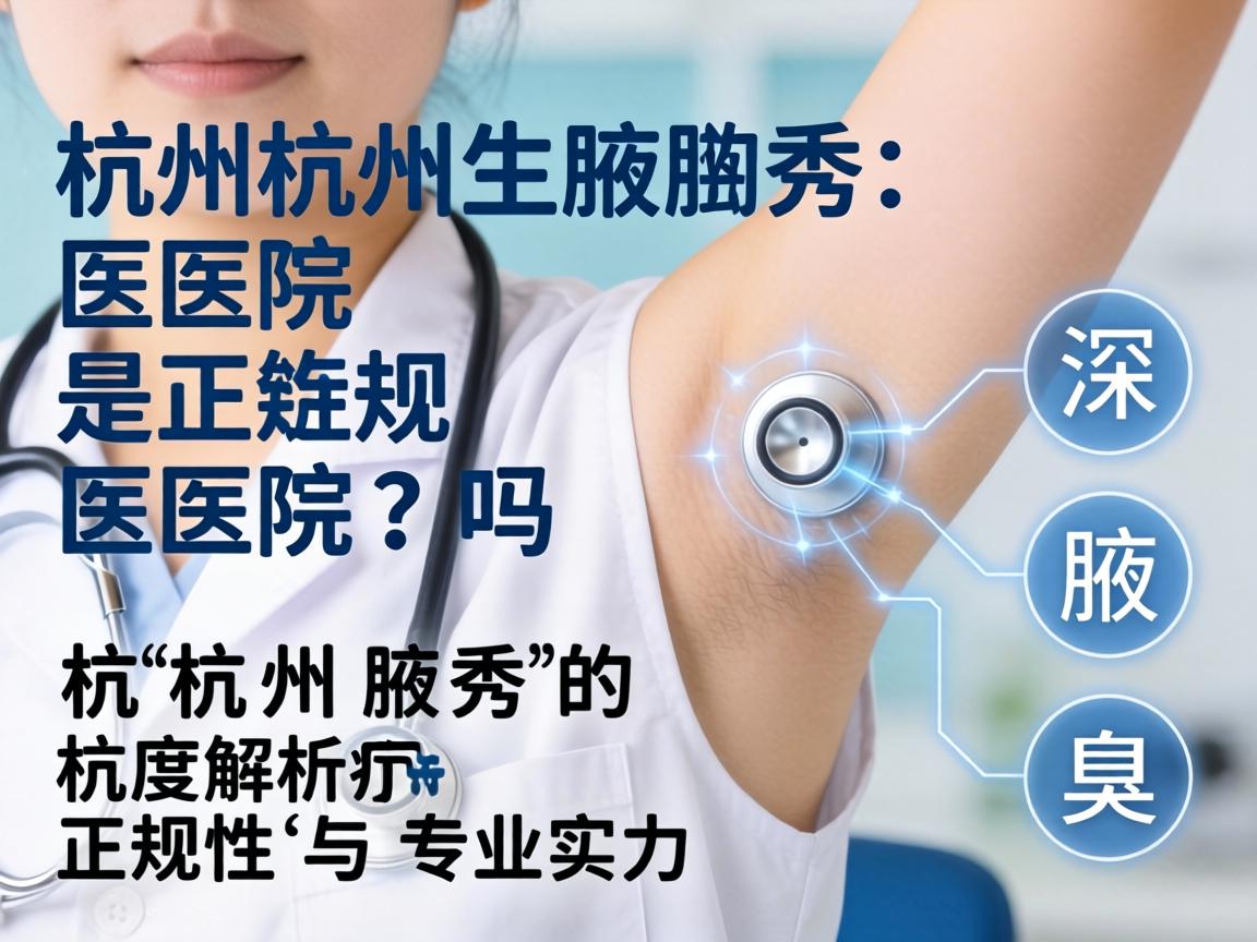 杭州腋秀医院是正规医院吗?深度解析杭州腋秀的正规性与专业实力 杭州腋秀医院是正规医院吗?深度解析杭州腋秀的正规性与专业实力
