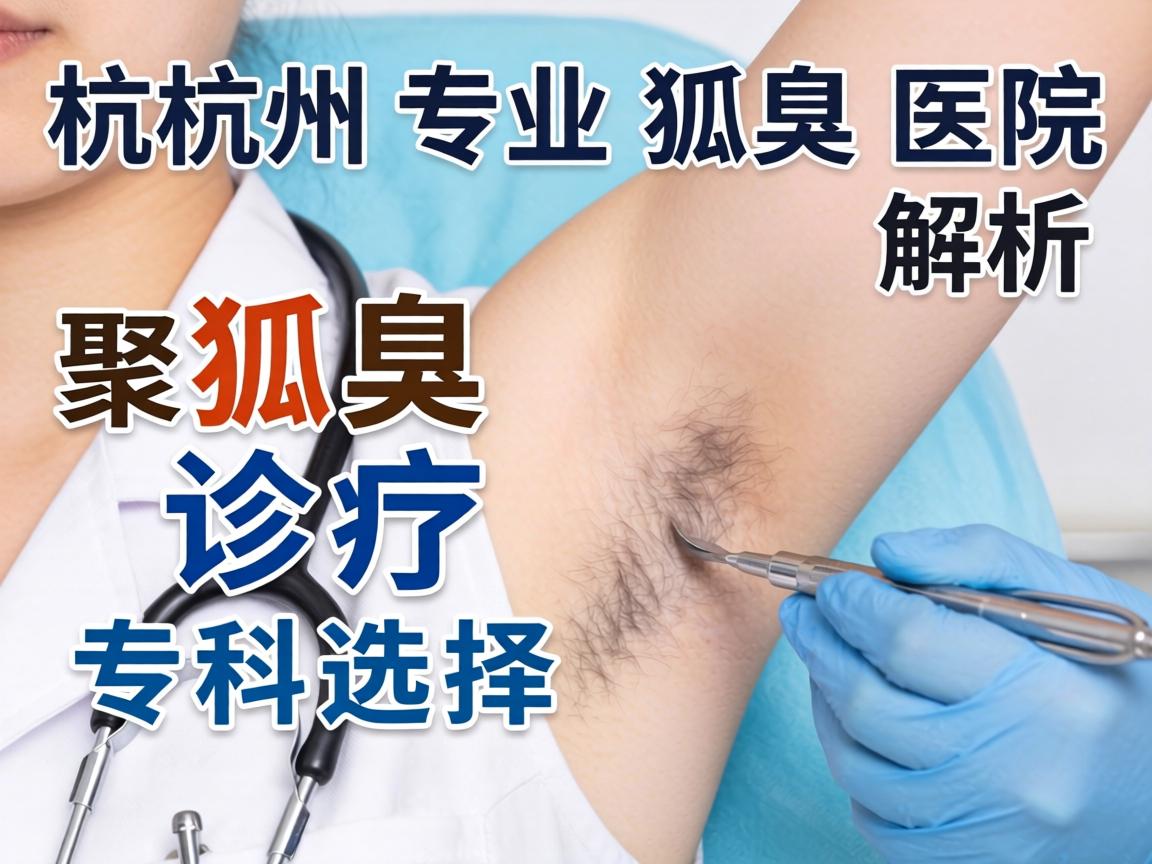 杭州专业狐臭医院解析,聚焦狐臭诊疗的专科选择 杭州专业狐臭医院解析,聚焦狐臭诊疗的专科选择