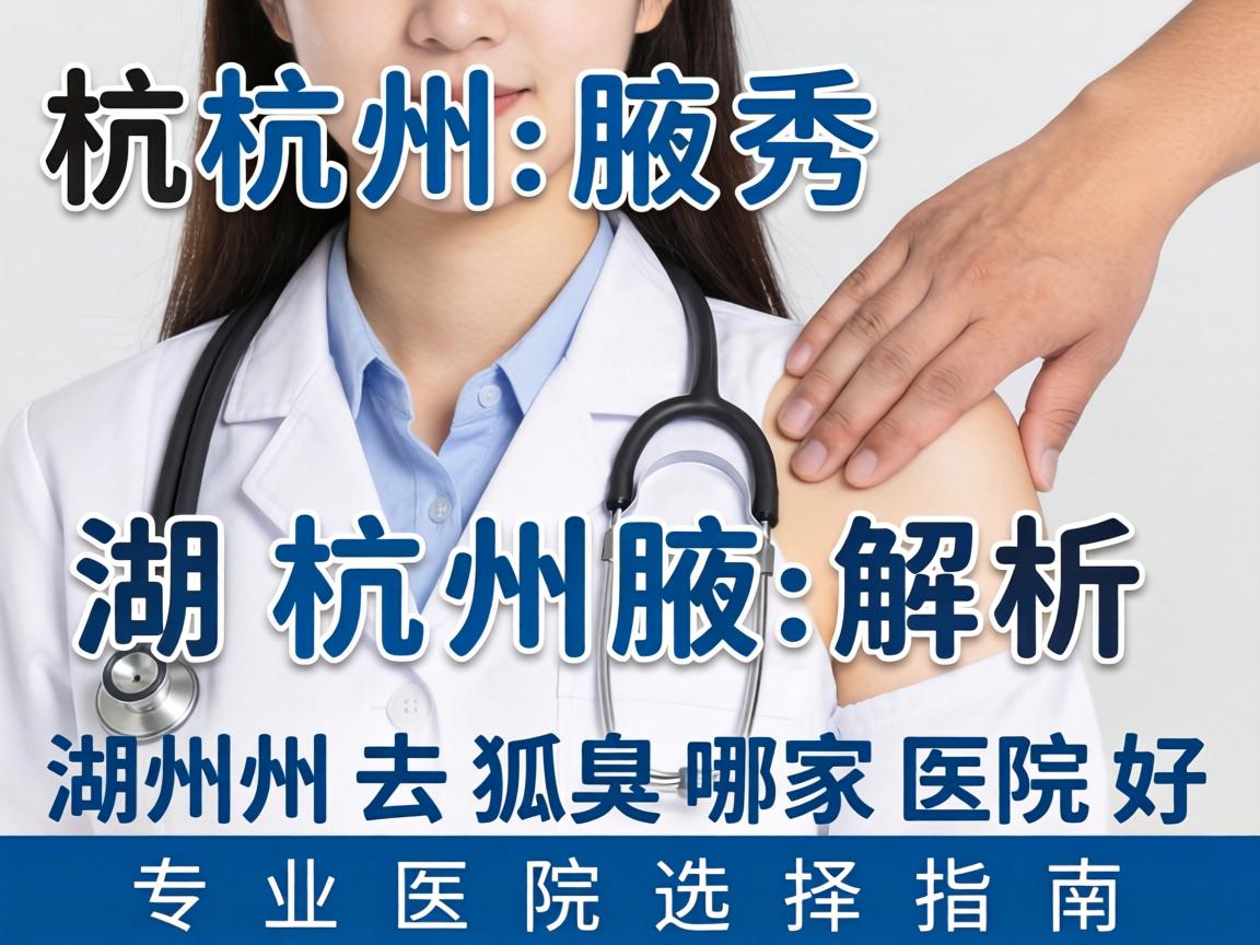 杭州腋秀解析，湖州去狐臭哪家医院好，专业医院选择指南