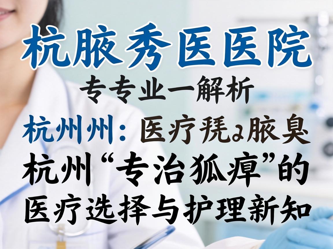 杭州腋秀医院专业解析，杭州专治狐臭的医疗选择与护理新知