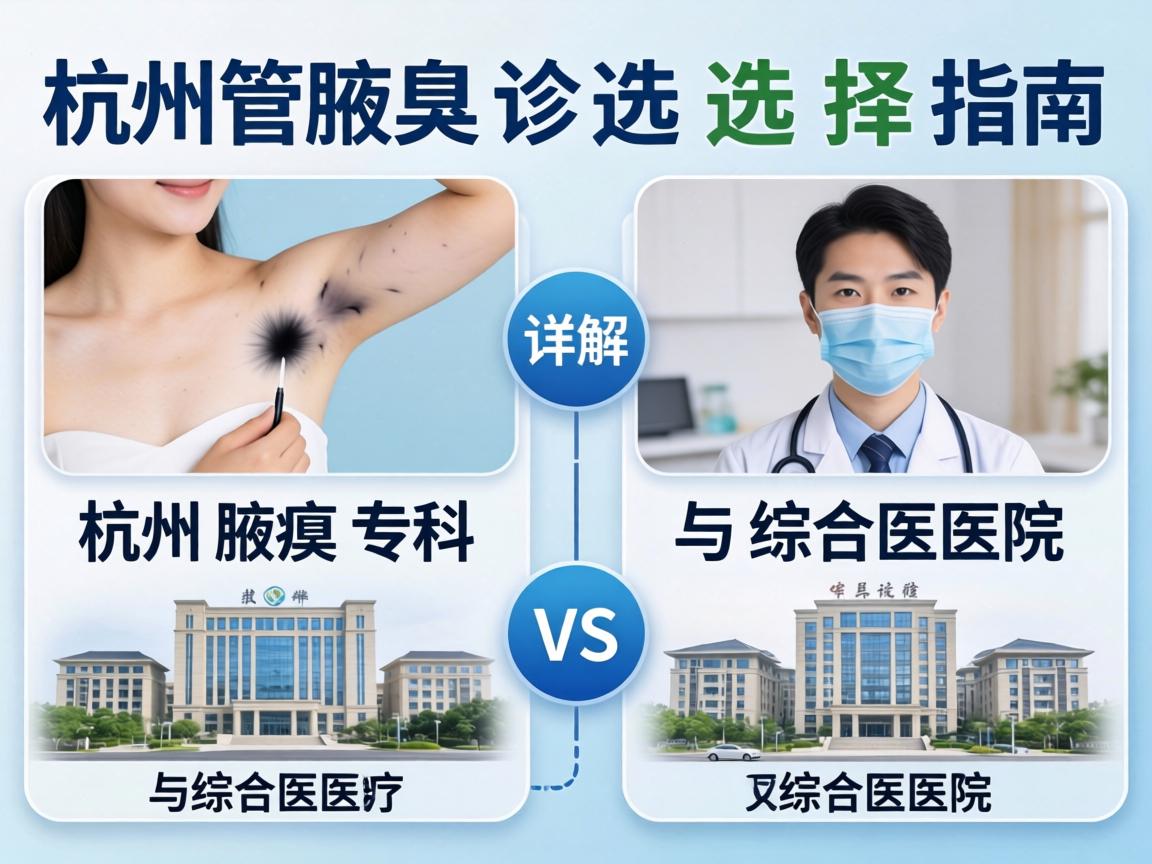 杭州腋臭诊疗选择指南,详解杭州腋臭专科医院与综合医院对比 杭州腋臭诊疗选择指南,详解杭州腋臭专科医院与综合医院对比