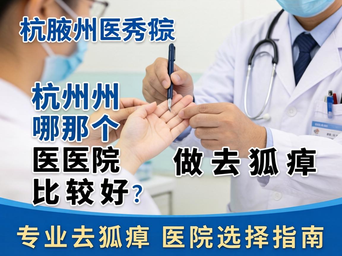 杭州腋秀解析，杭州哪个医院做去狐臭比较好？专业去狐臭医院选择指南