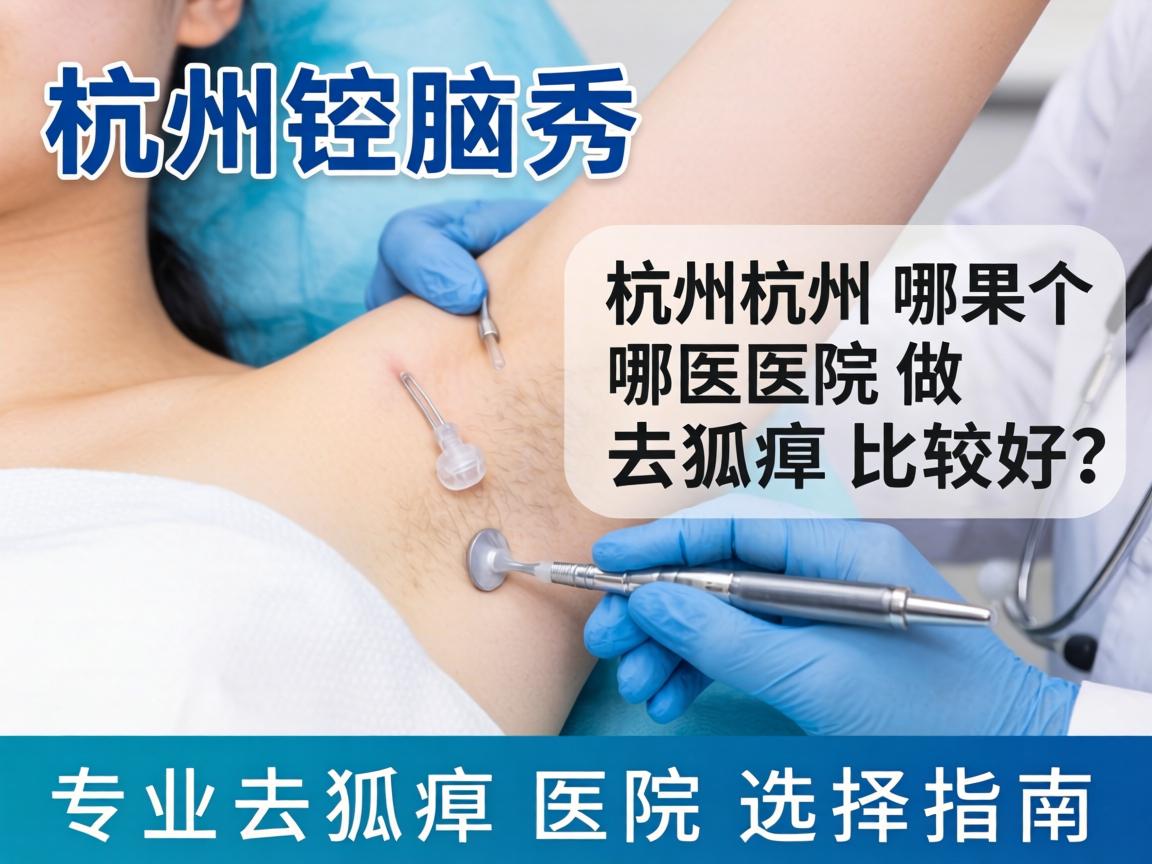 杭州腋秀解析，杭州哪个医院做去狐臭比较好？专业去狐臭医院选择指南