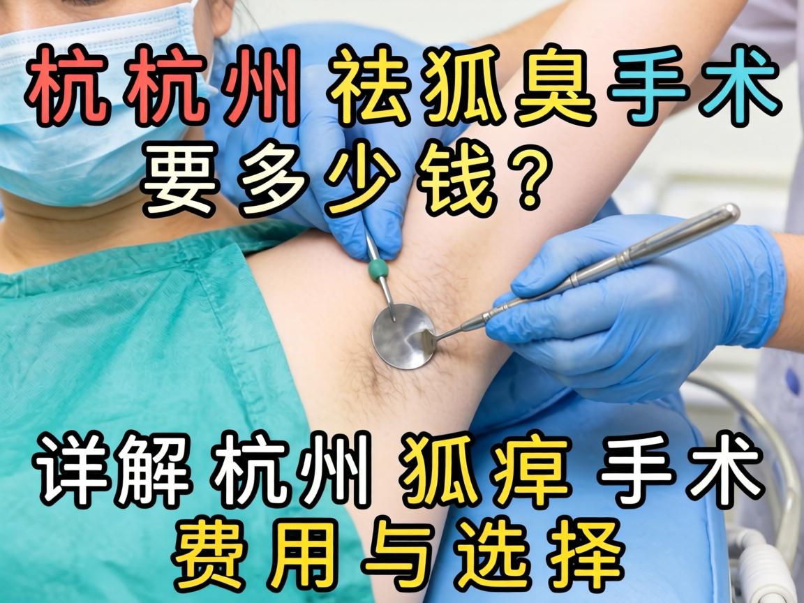 杭州祛狐臭手术要多少钱?详解杭州狐臭手术费用与选择 杭州祛狐臭手术要多少钱?详解杭州狐臭手术费用与选择