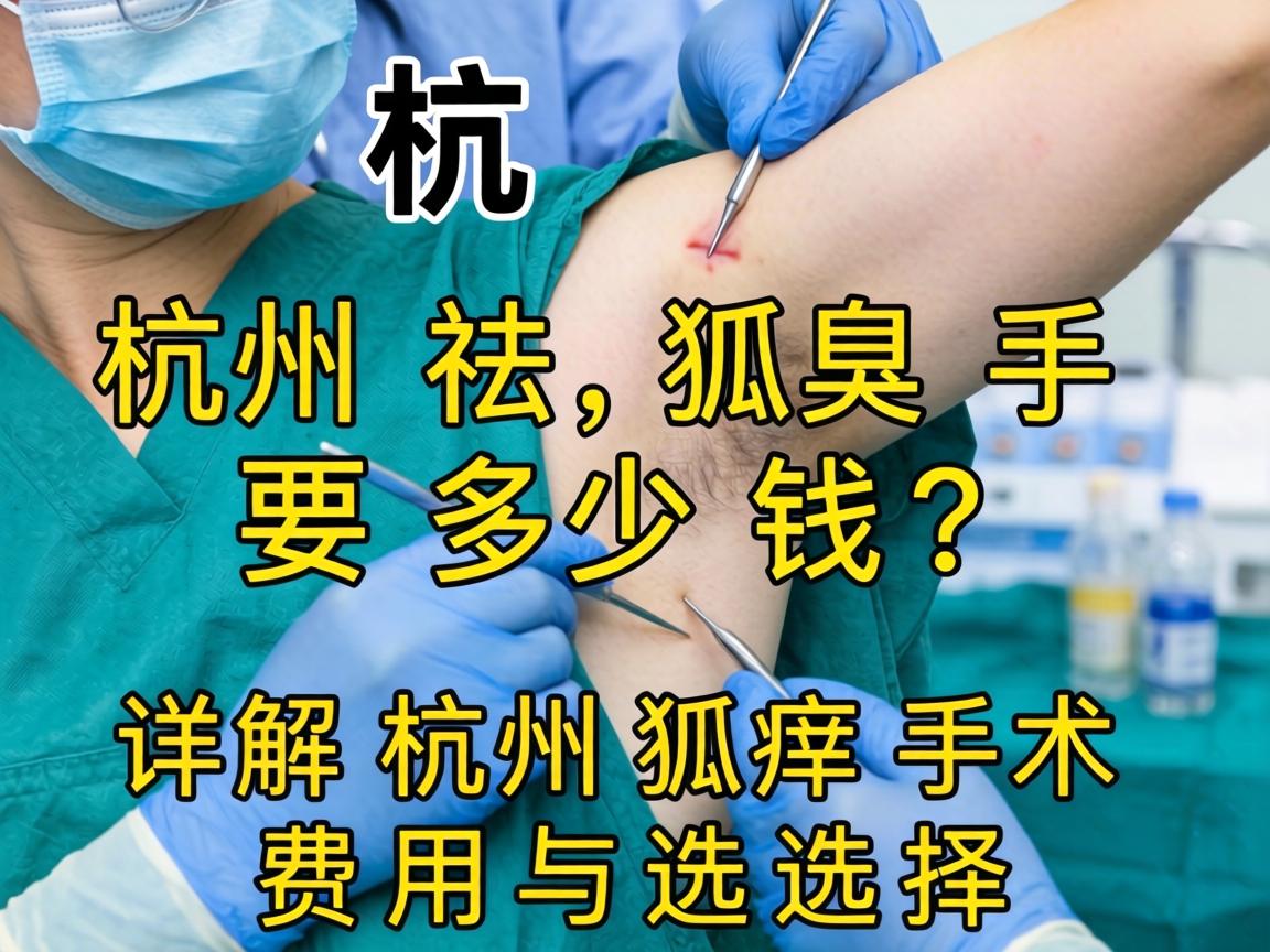 杭州祛狐臭手术要多少钱?详解杭州狐臭手术费用与选择 杭州祛狐臭手术要多少钱?详解杭州狐臭手术费用与选择