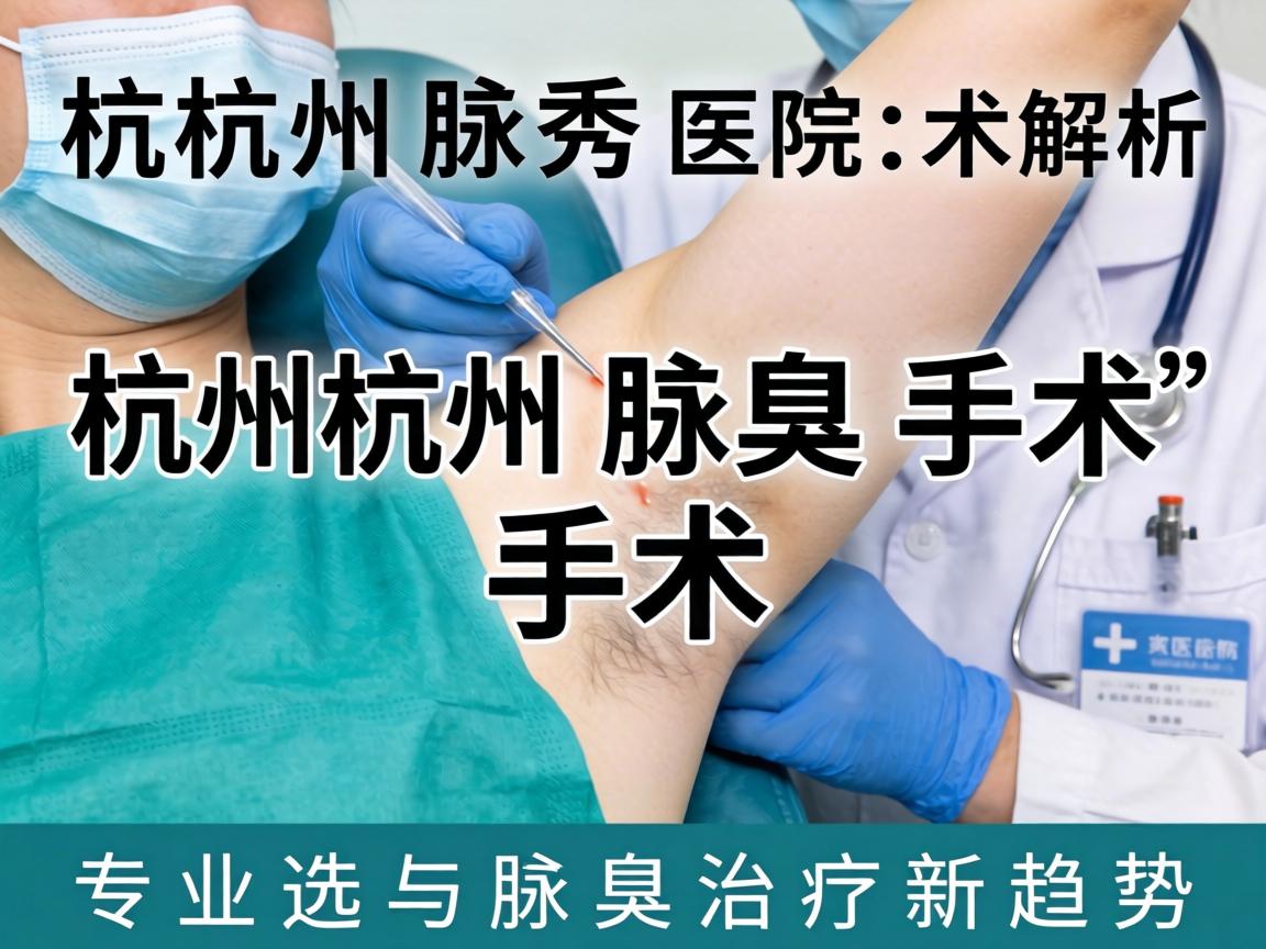 杭州腋秀解析,杭州腋臭手术医院的专业选择与腋臭治疗新趋势 杭州腋秀解析,杭州腋臭手术医院的专业选择与腋臭治疗新趋势