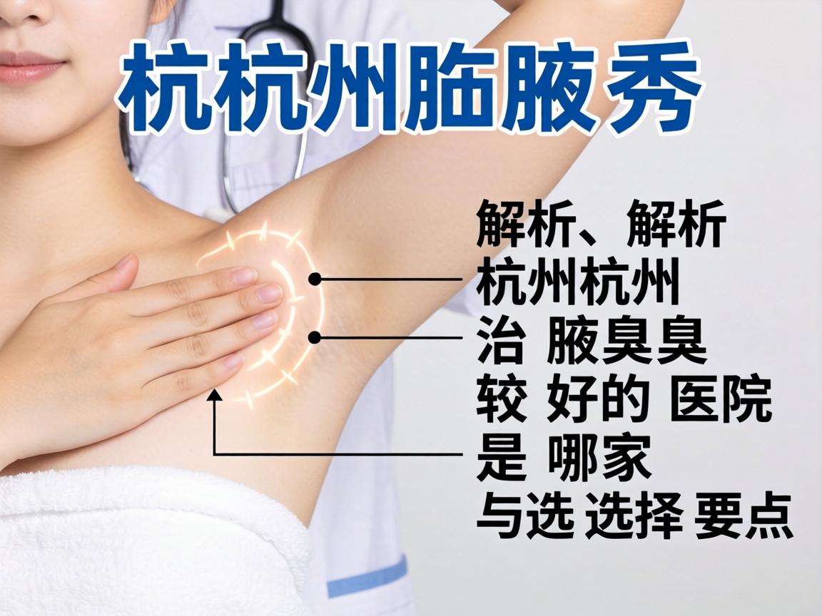 杭州腋秀解析，杭州治腋臭较好的医院是哪家与选择要点