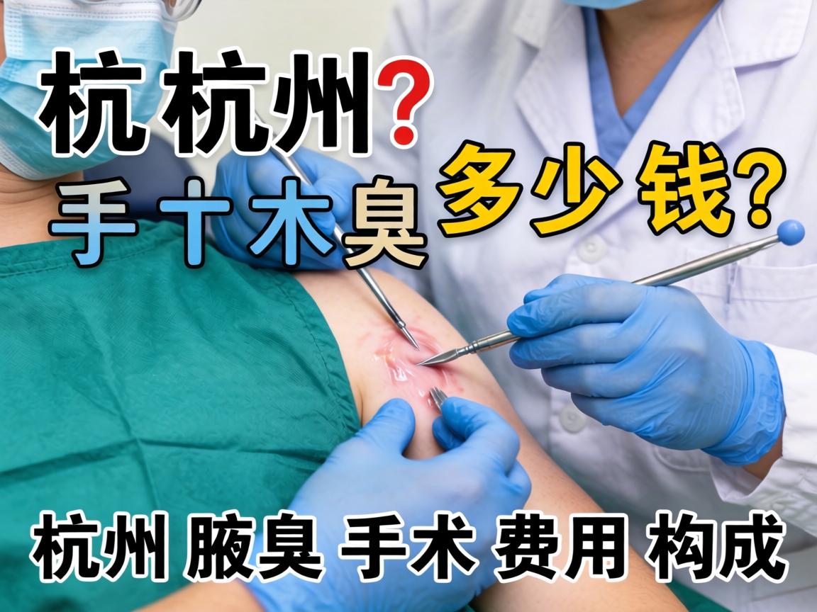 杭州腋臭手术多少钱？详解杭州腋臭手术费用构成