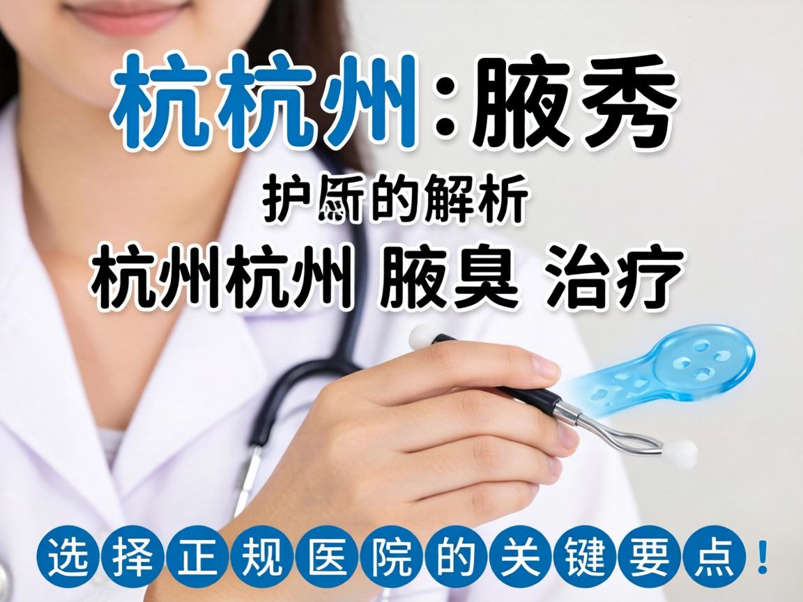 杭州腋秀解析，杭州腋臭治疗，选择正规医院的关键要点