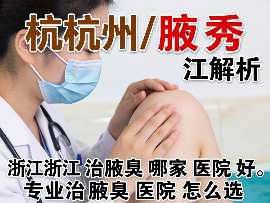 杭州腋秀解析，在浙江治腋臭哪家医院好，专业治腋臭医院怎么选