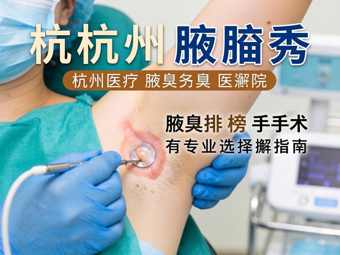 杭州腋秀解析，杭州腋臭手术医院排名榜与专业选择指南