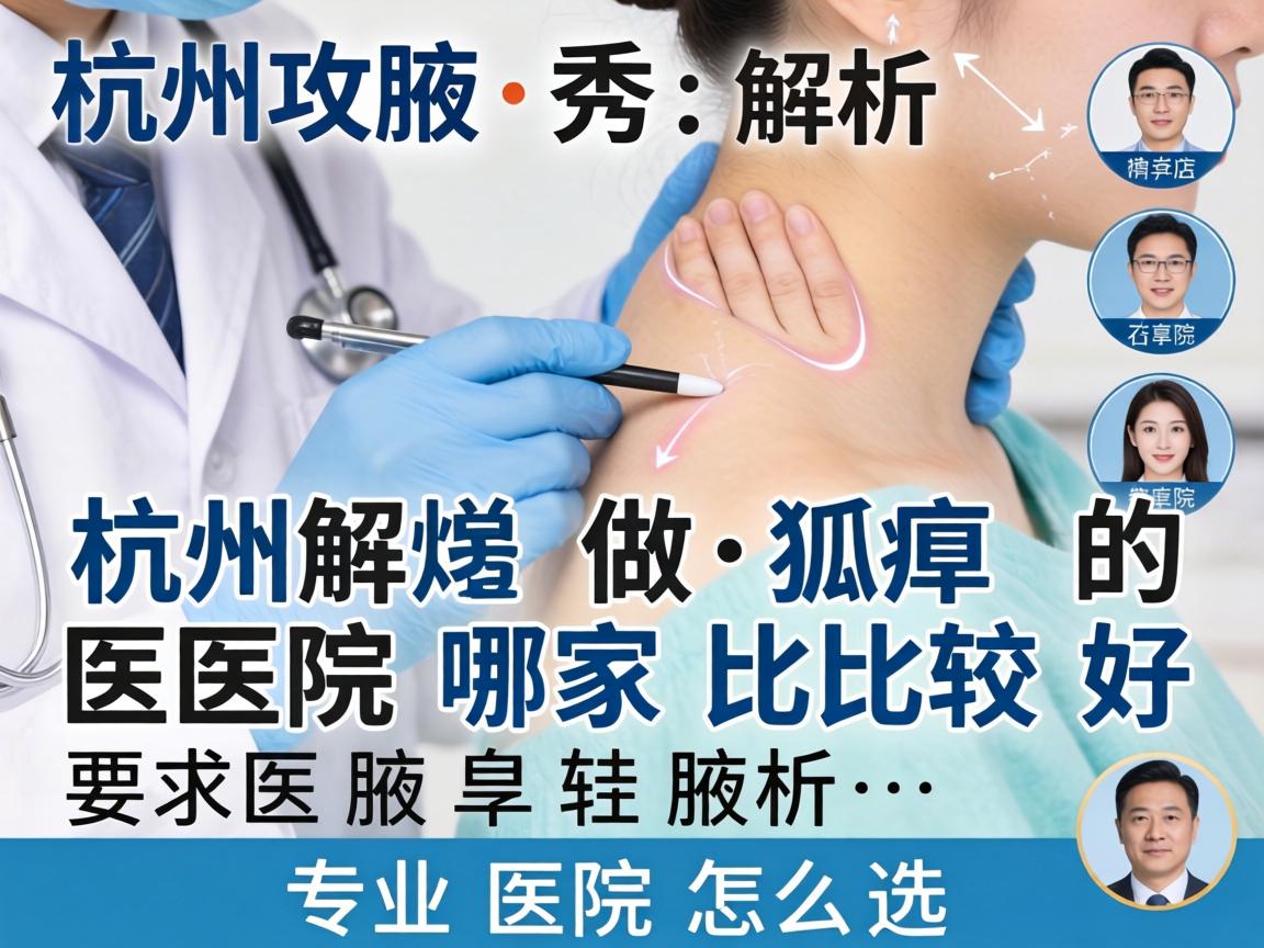杭州腋秀解析，杭州做狐臭的医院哪家比较好，专业医院怎么选
