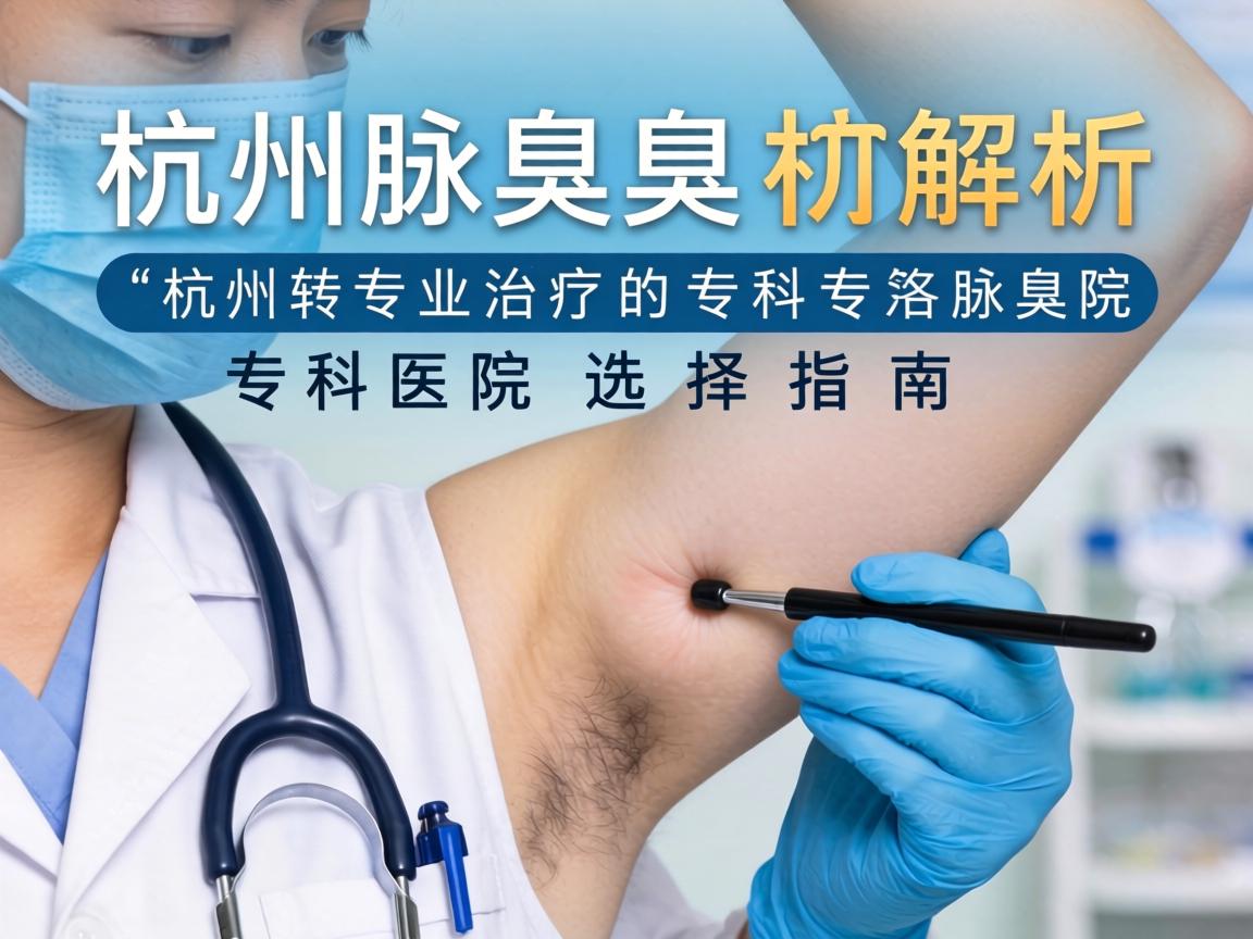 杭州腋臭专科医院解析，杭州专业治疗腋臭的专科医院选择指南
