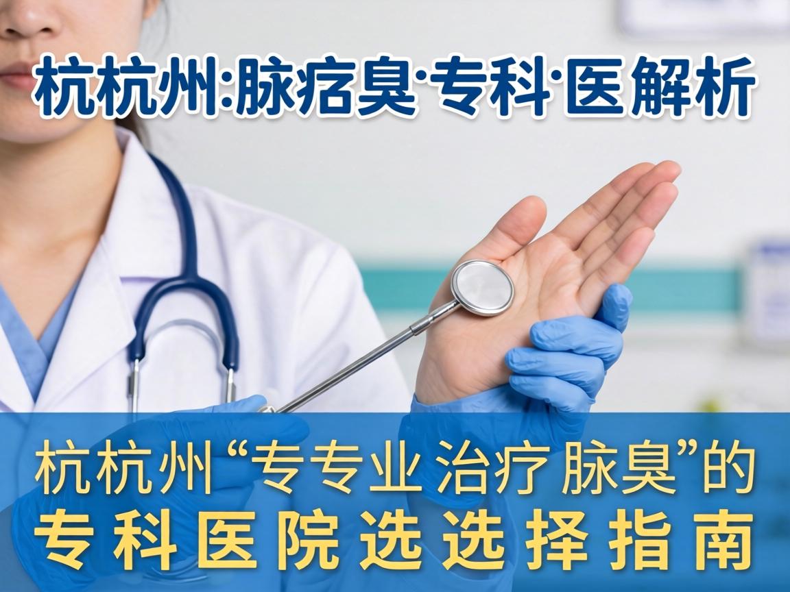杭州腋臭专科医院解析，杭州专业治疗腋臭的专科医院选择指南
