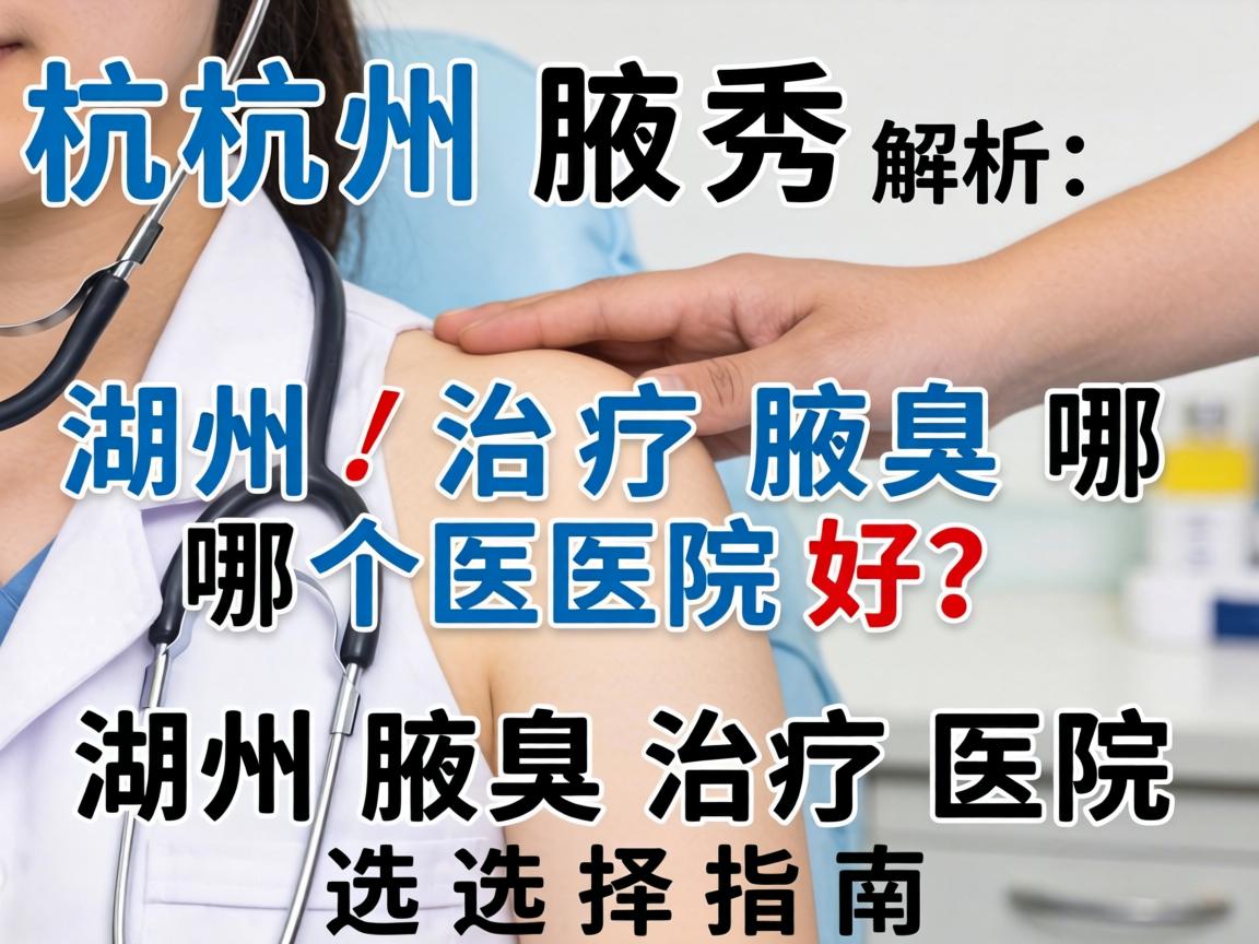 杭州腋秀解析，湖州治疗腋臭哪个医院好？湖州腋臭治疗医院选择指南