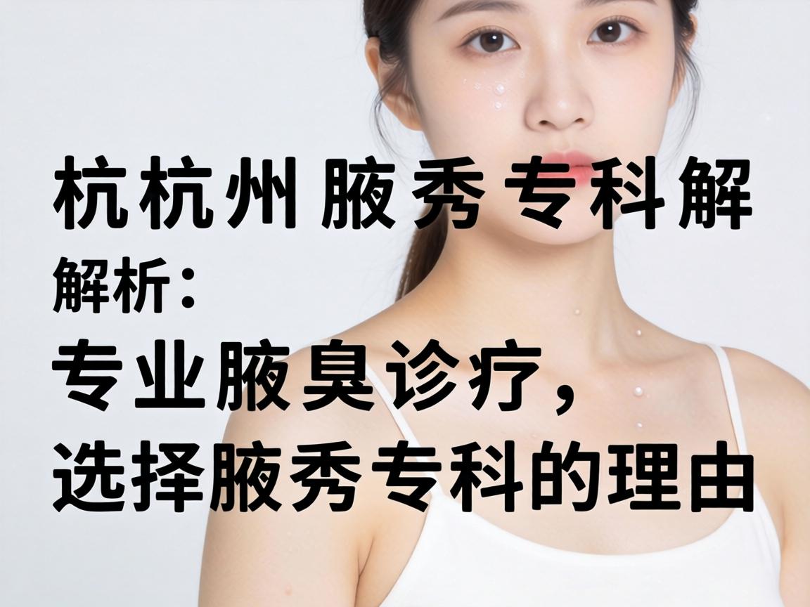 杭州腋秀专科解析，专业腋臭诊疗，选择腋秀专科的理由