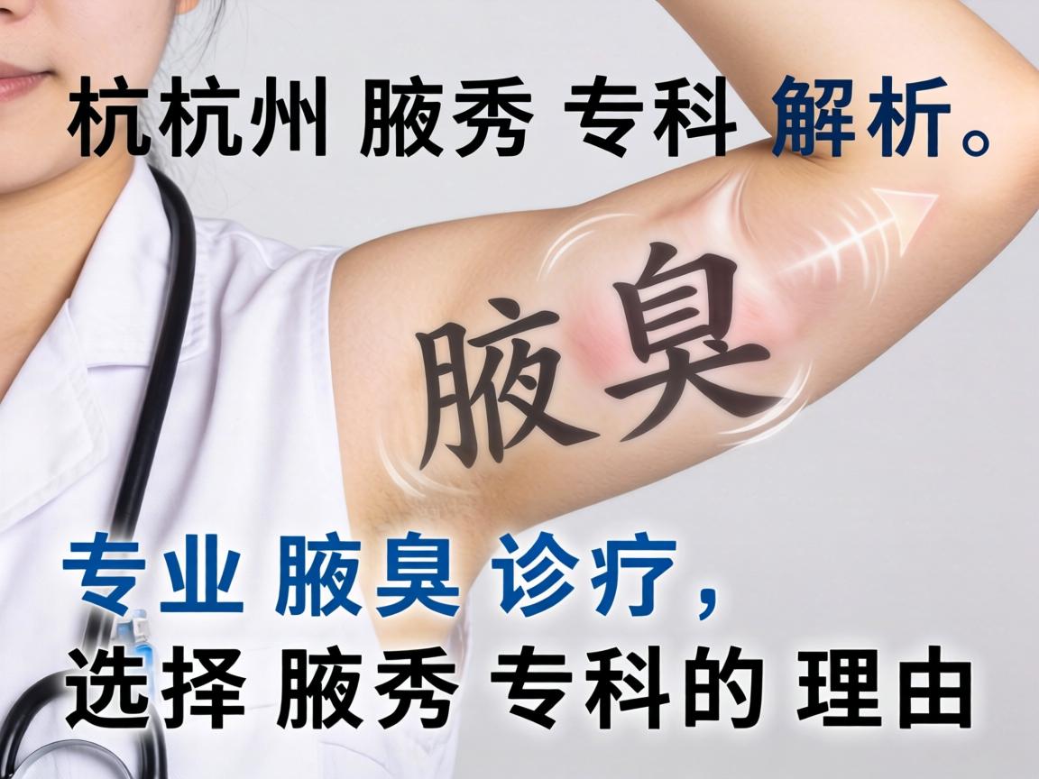 杭州腋秀专科解析，专业腋臭诊疗，选择腋秀专科的理由