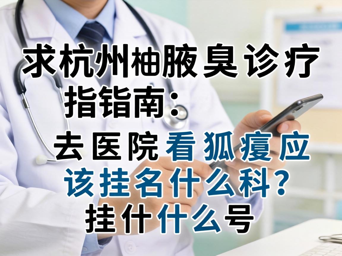 杭州腋臭诊疗指南，去医院看狐臭应该挂什么科？挂什么号？