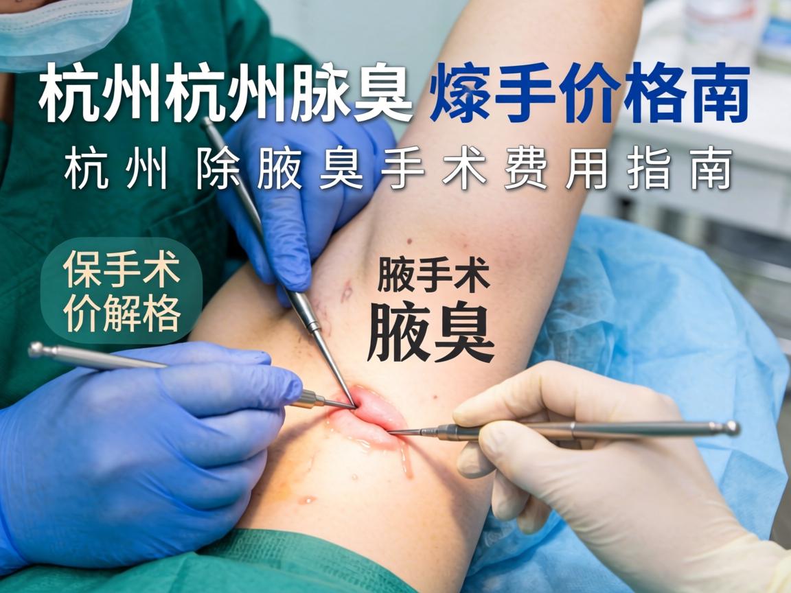 深度解析杭州腋臭手术价格 杭州除腋臭手术费用指南