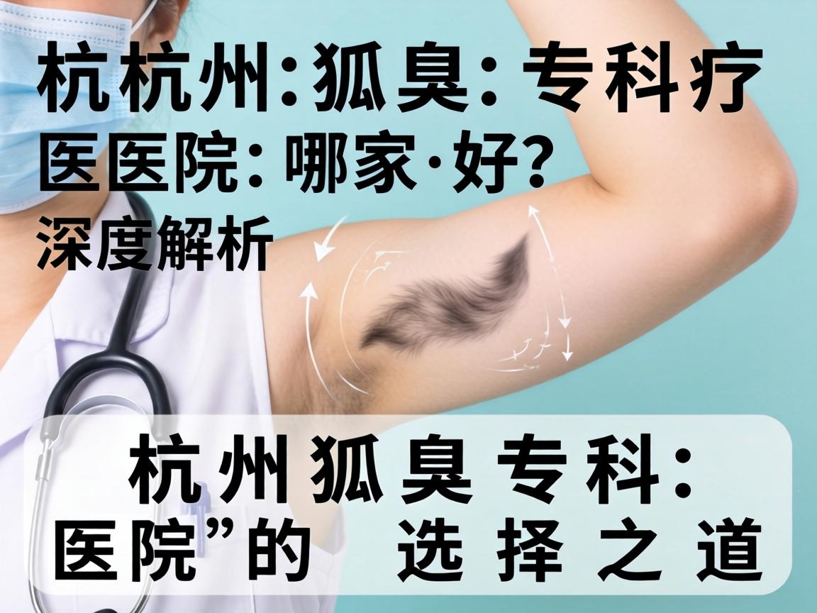 杭州狐臭专科医院哪家好？深度解析杭州狐臭专科医院的选择之道