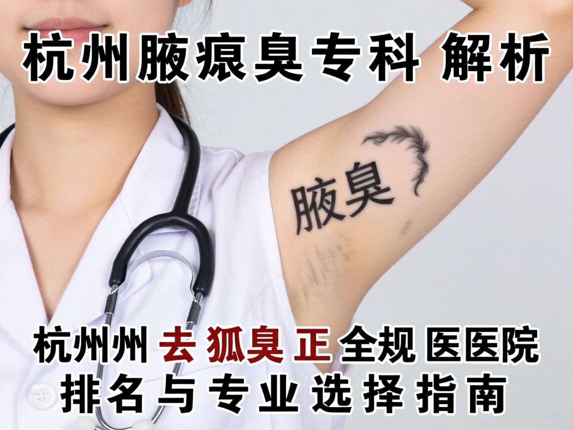 杭州腋臭专科解析，杭州去狐臭正规医院排名与专业选择指南