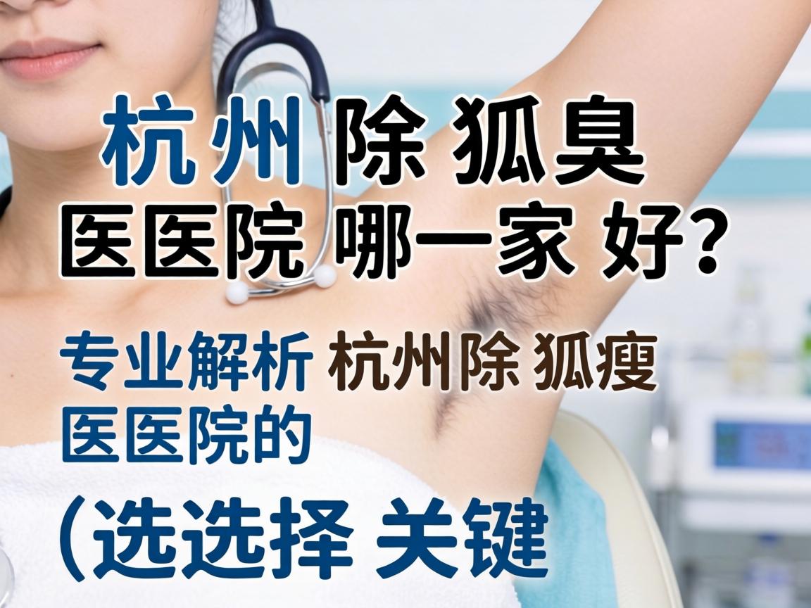 杭州除狐臭医院哪家好？专业解析杭州除狐臭医院的选择关键