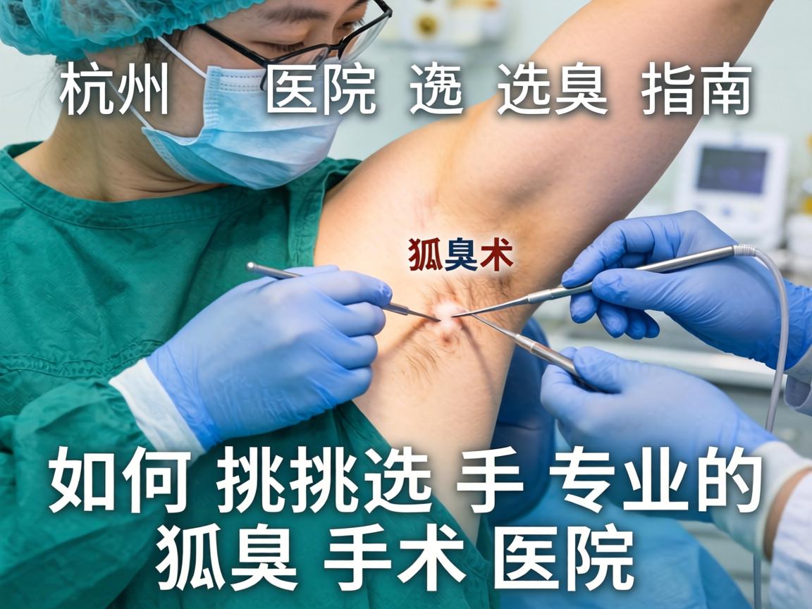 杭州狐臭手术医院选择指南，如何挑选专业的狐臭手术医院