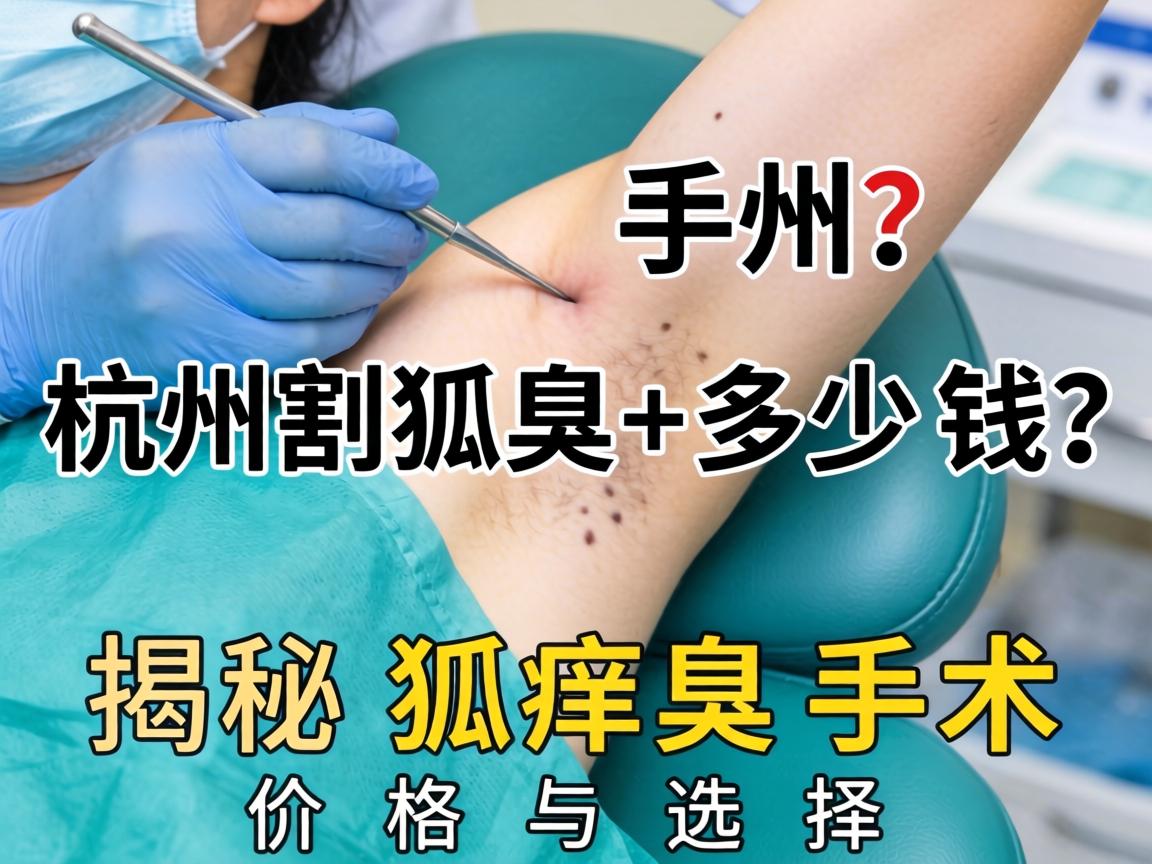 杭州割狐臭手术多少钱？揭秘狐臭手术价格与选择