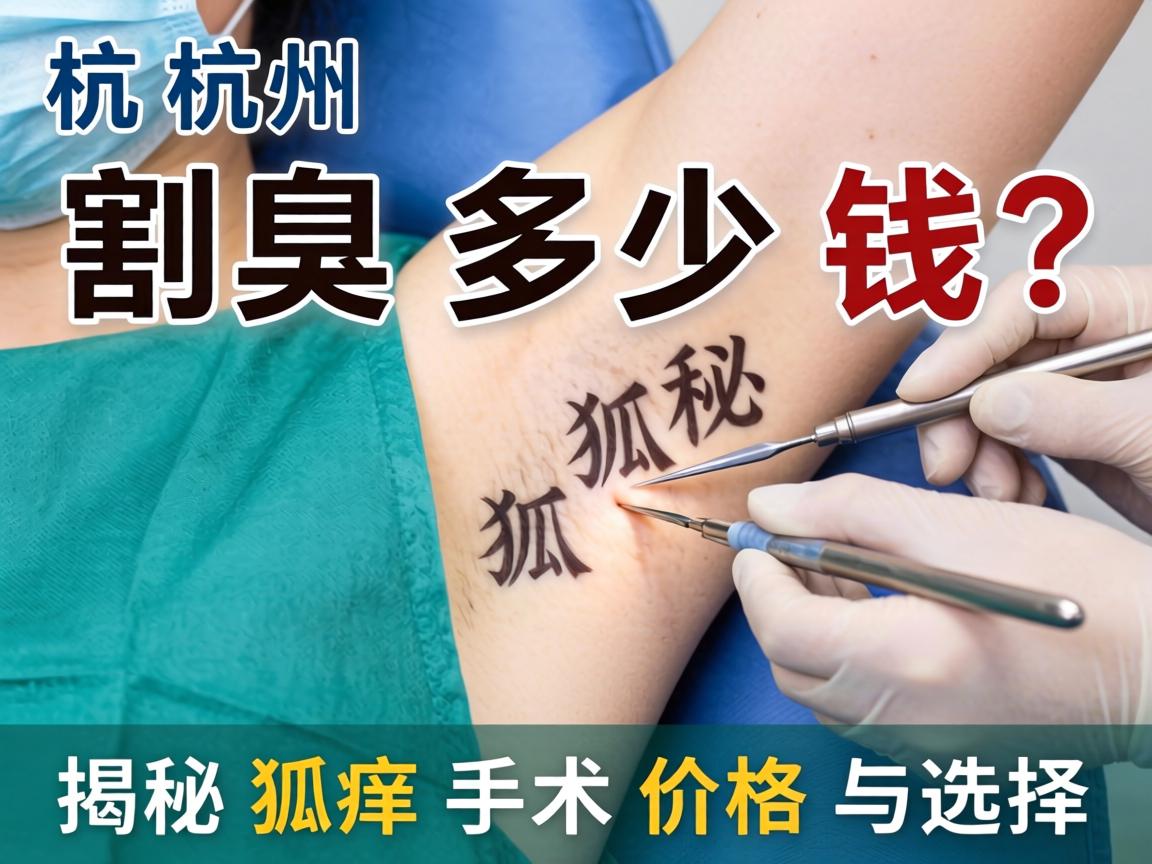 杭州割狐臭手术多少钱？揭秘狐臭手术价格与选择