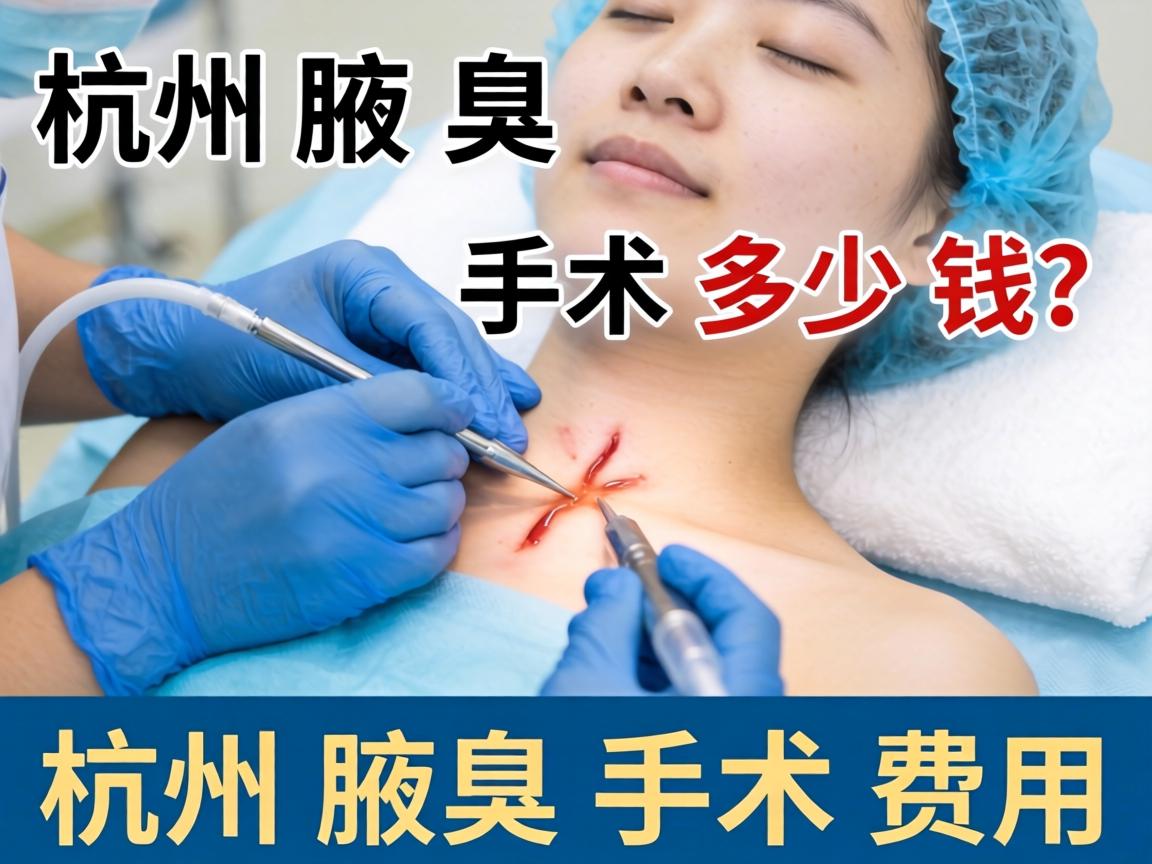 杭州腋臭手术多少钱？详解杭州腋臭手术费用