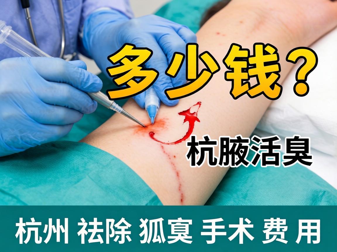 杭州腋臭手术多少钱？详解杭州祛除狐臭手术费用