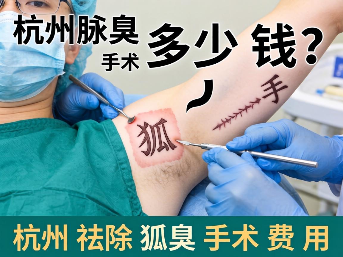 杭州腋臭手术多少钱？详解杭州祛除狐臭手术费用