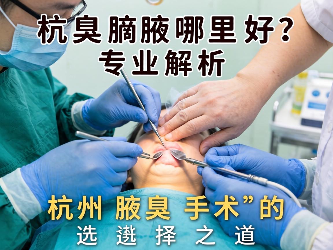 杭州腋臭手术哪里好？专业解析杭州腋臭手术的选择之道