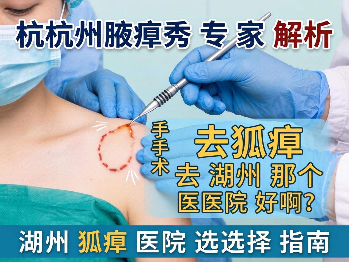 杭州腋秀专家解析，去狐臭手术去湖州那个医院好啊？湖州狐臭医院选择指南