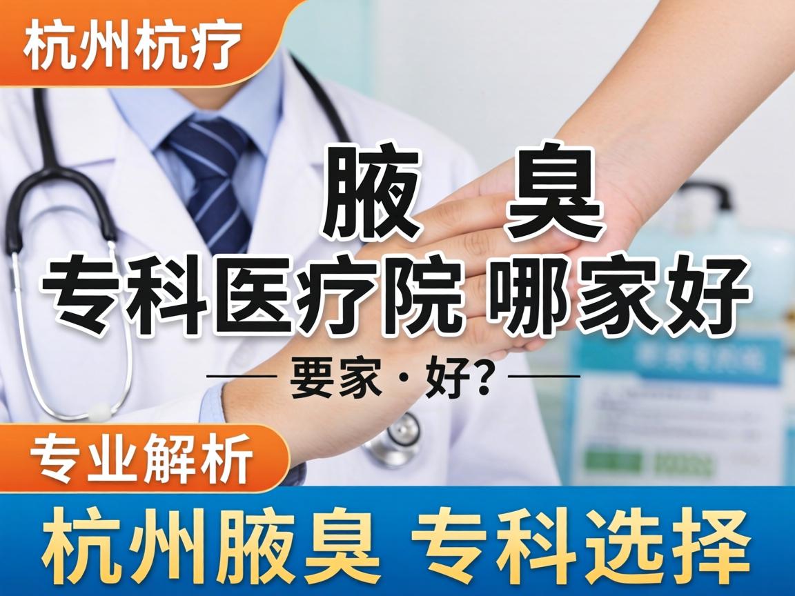 杭州腋臭专科医院哪家好？专业解析杭州腋臭专科选择