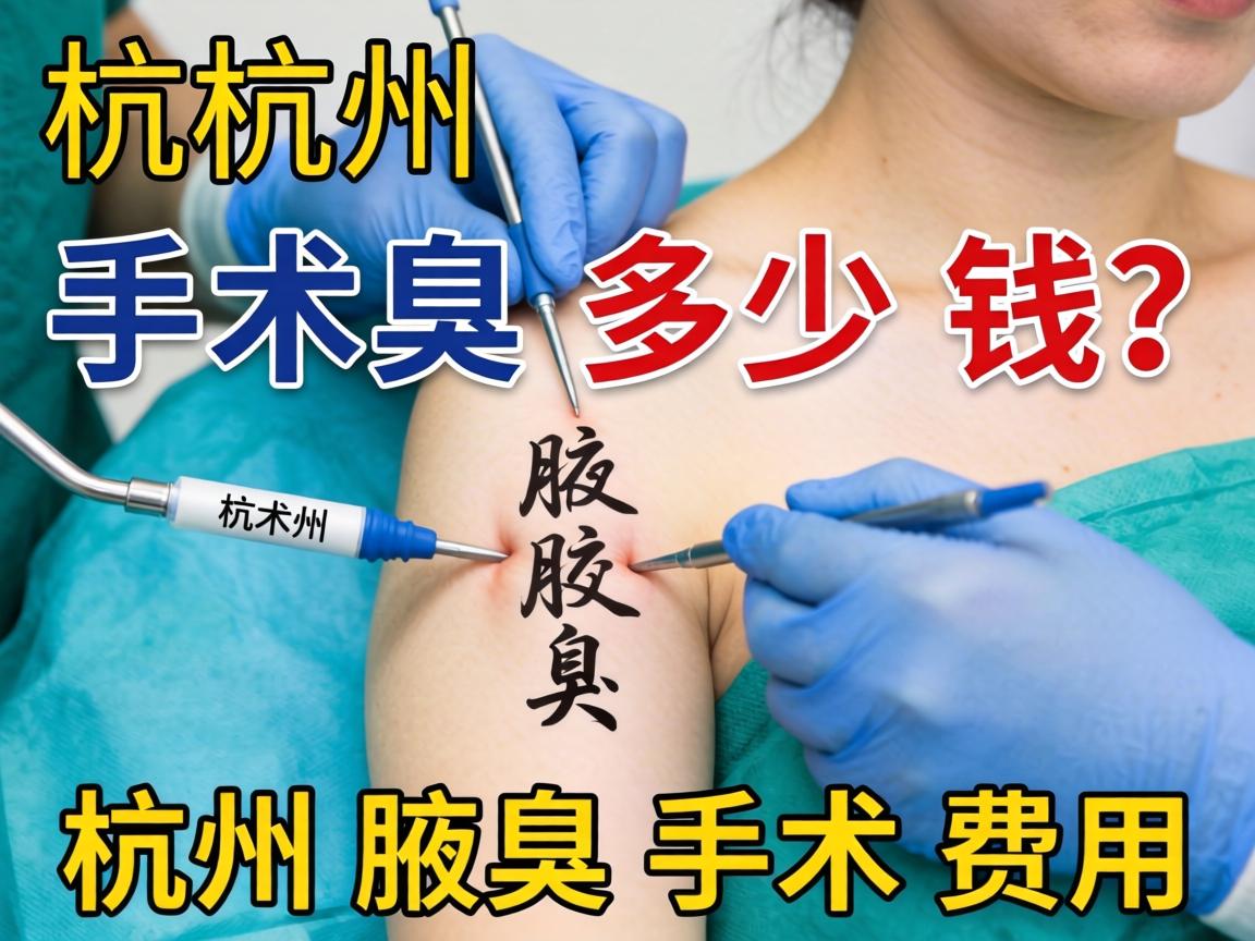 杭州腋臭手术多少钱？详解杭州腋臭手术费用
