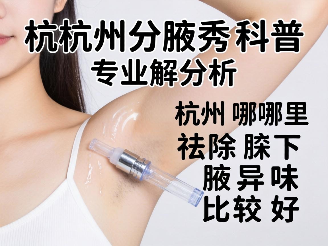杭州腋秀科普，专业解析杭州哪里祛除腋下异味比较好