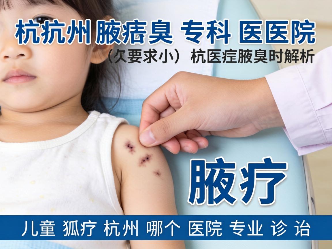 杭州腋臭专科医院解析，儿童狐臭杭州哪个医院专业诊治