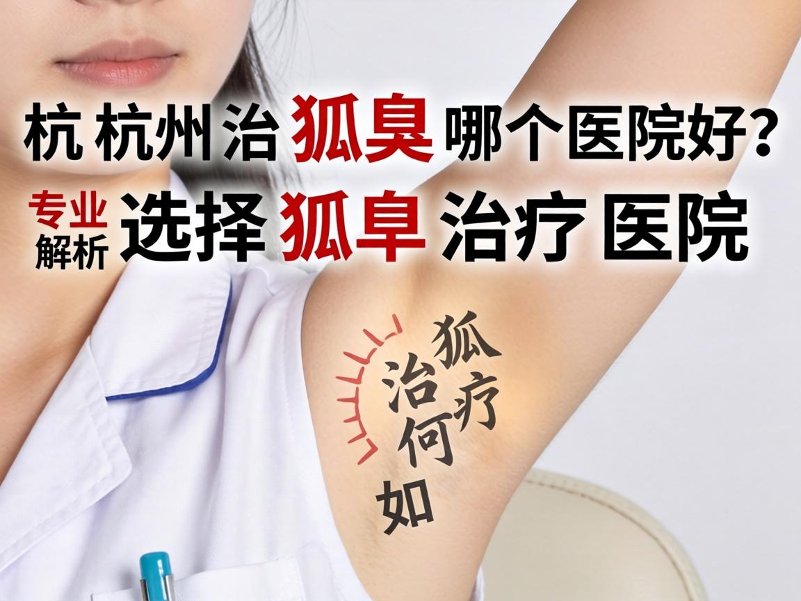 杭州治狐臭哪个医院好？专业解析如何选择狐臭治疗医院