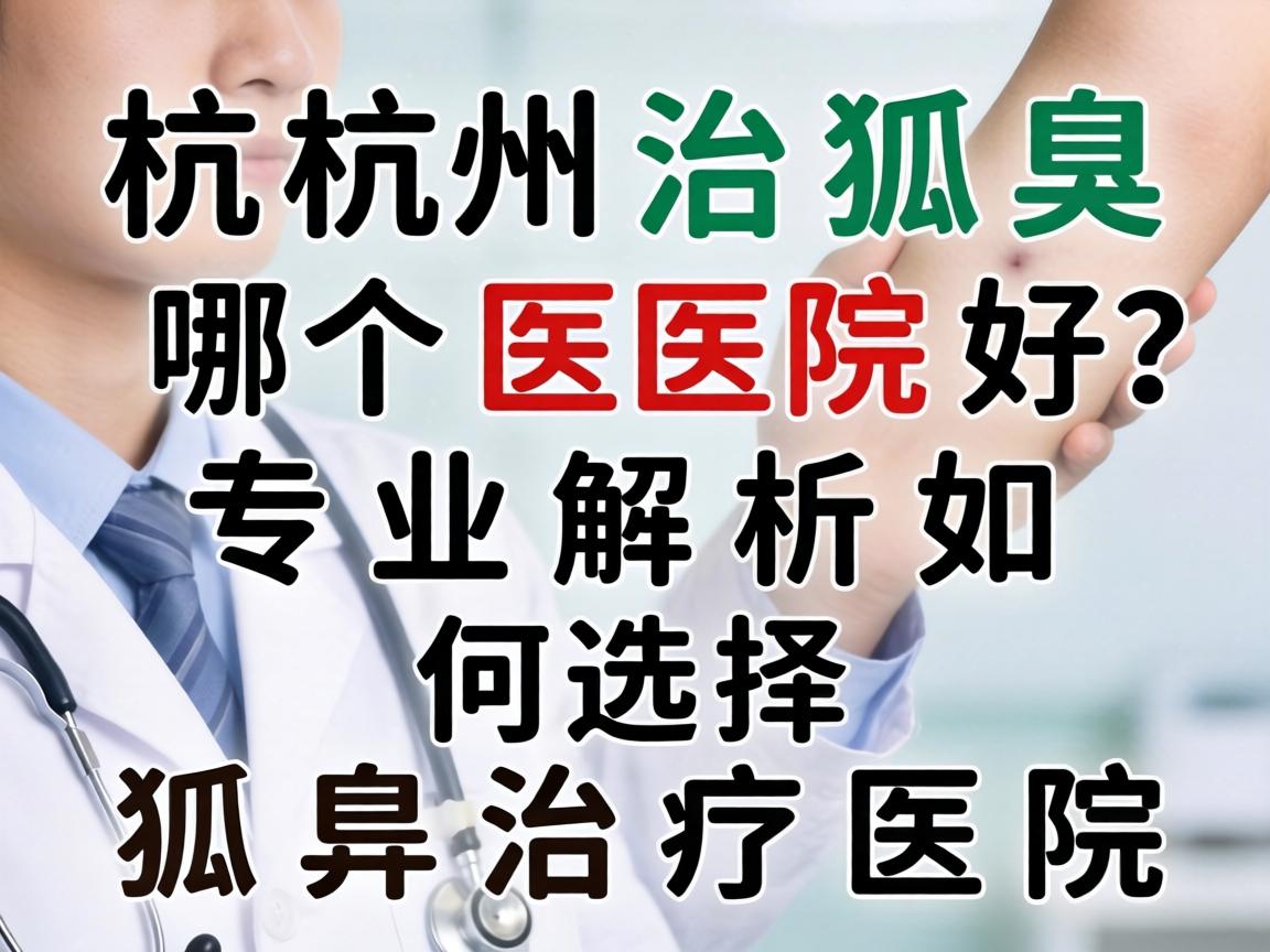 杭州治狐臭哪个医院好？专业解析如何选择狐臭治疗医院