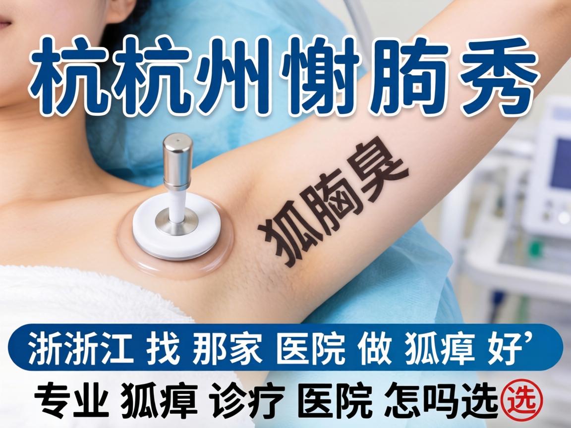 杭州腋秀解析，在浙江找那家医院做狐臭好，专业狐臭诊疗医院怎么选