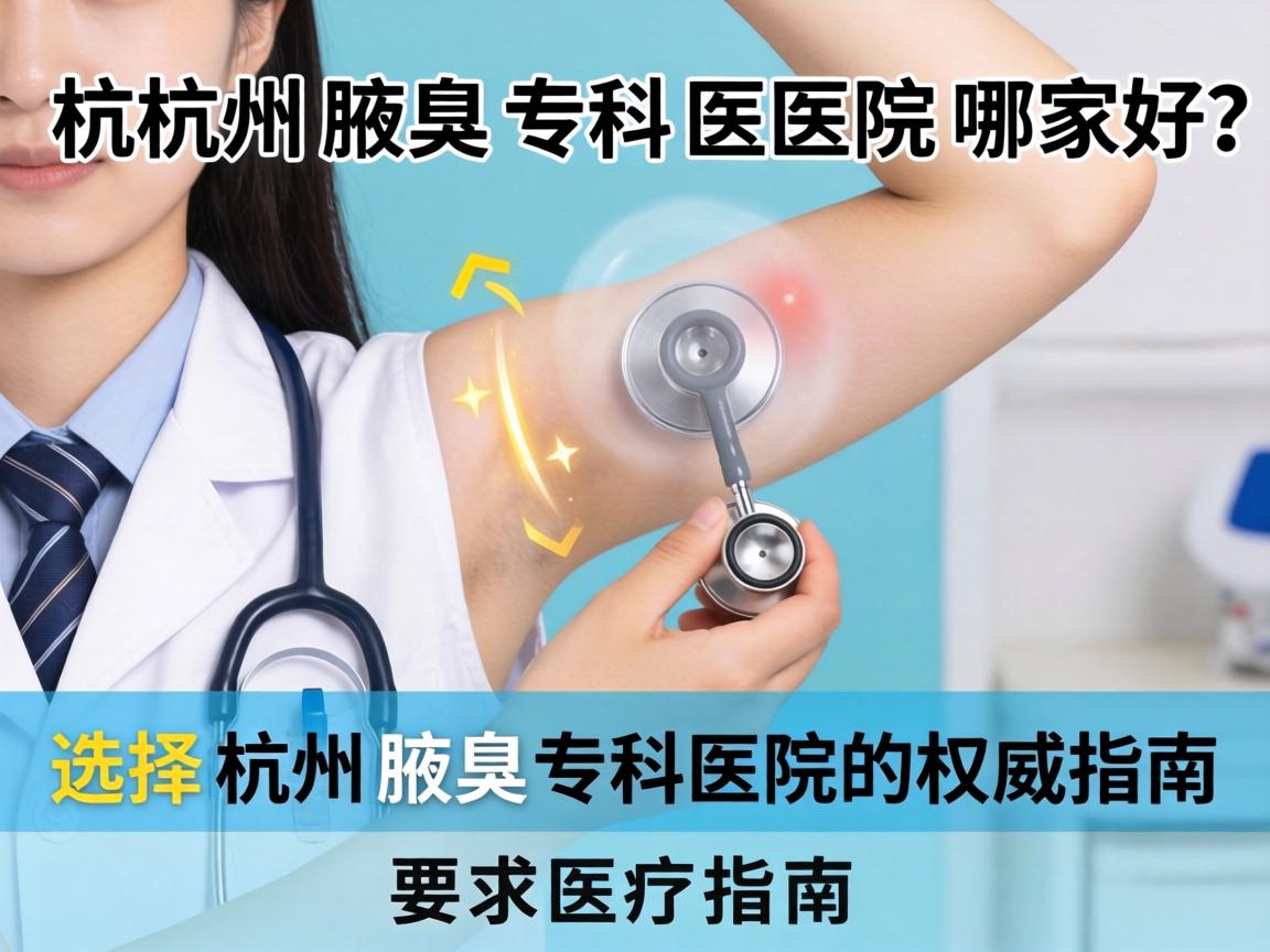 杭州腋臭专科医院哪家好？选择杭州腋臭专科医院的权威指南