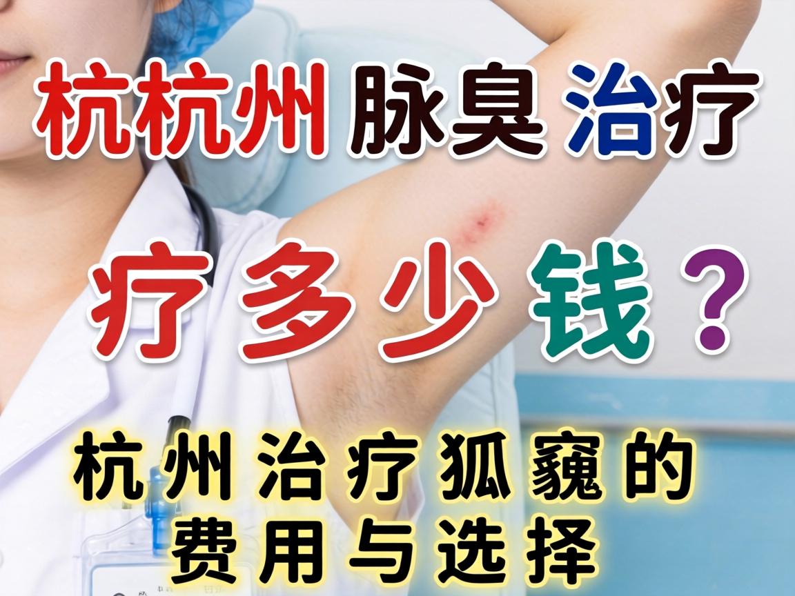 杭州腋臭治疗多少钱？详解杭州治疗狐臭的费用与选择