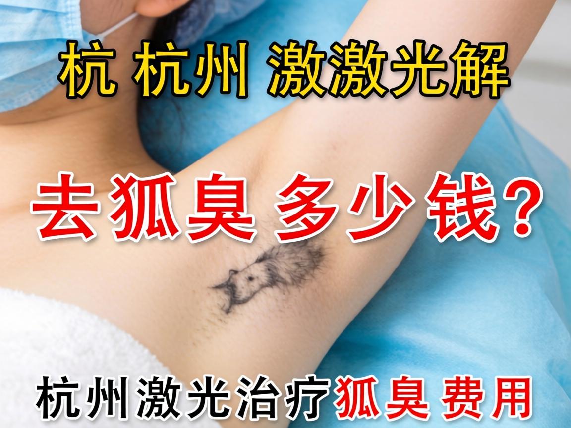 杭州激光去狐臭多少钱？详解杭州激光治疗狐臭费用